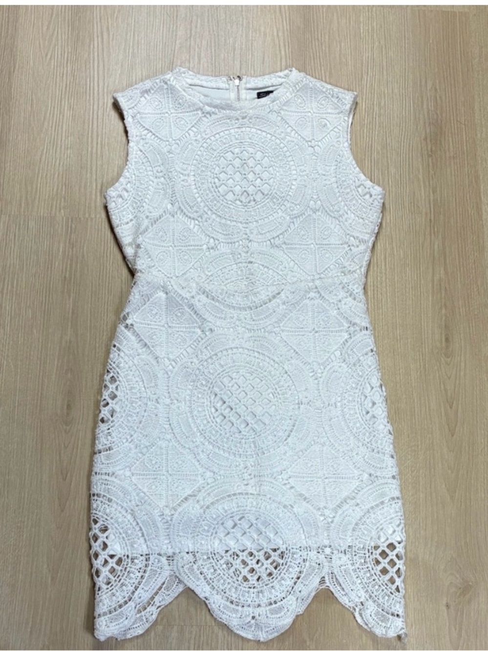 Shinestar White Lace Mini Dress size Medium